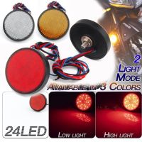 1Pcs Motorcycle Brake SMD Car Round Tail Lights Turn Lamp Reflectors Truck Side Warning Tailight Bulbs