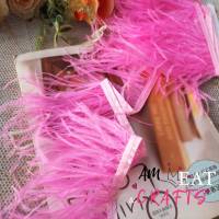 ขนนก กระจอกเทศ เส้นขนนก ขนฟู 1 ชั้น ความยาว 45 เซนติเมตร 45cm feather fluffy chic party vintage fancy dress Gatsby