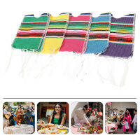 HAOYUNLA 5pcs Beer Poncho Mini Serapes Bottle Covers สำหรับ Cinco de Mayo Mexican Bottle Ponchos Mexican Party Decor