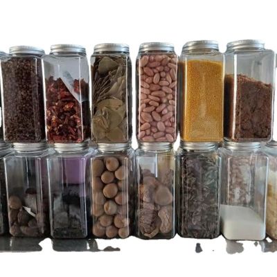 Spices receive a web celebrity grain receive tank kitchen classified storage tanks square food-grade plastic spice bottles