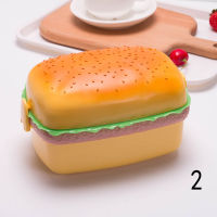 [Gorgeous] Hot Sale Hamburger Lunch BOX KID Bento กล่องอาหารคอนเทนเนอร์ Creative Burger กล่องอาหารกลางวัน