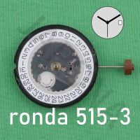 การเคลื่อนไหว515ของ Randa Swiss 515-3 Normtech การเคลื่อนไหวควอทซ์3มือพร้อมวันที่อุปกรณ์ซ่อมแซมชิ้นส่วนทดแทนการเคลื่อนไหว