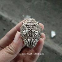 แหวนทองแดงเสือสีขาวเลียนแบบละเอียดอ่อน
