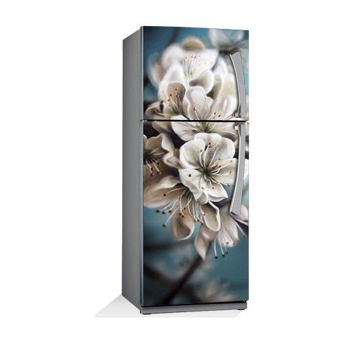 sale-nancarenko1977-3d-ดอกไม้บานศิลปะ-selfadhesive-สติกเกอร์ติดตู้เย็นประตูตู้เย็นวอลเปเปอร์60x150ซม-60x180ซม-100x180cm