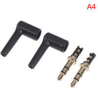 UNI ?Hot Sale?2pcs/lot 90 Degrees 3.5mm stereo headset plug jack 3 4 pole 3.5 Gold Plated