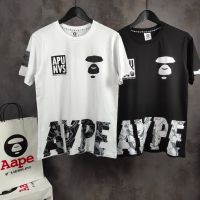 New Aape APE monkey Camouflage Letter Printing Fashion Leisure Cotton Breathable O-Neck T-shirts Short Sleeve Men Women