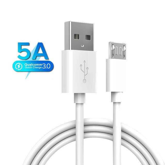 lovebay-5a-สายเคเบิ้ลสำหรับ-samsung-huawei-ไมโคร-usb-xiaomi-สายไฟสายเคเบิลข้อมูลสายชาร์จเร็วยาว1ม-2ม-สายไฟสีขาวหนาสำหรับไมโคร