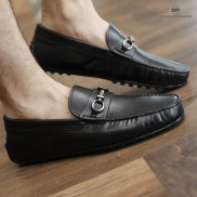 Giày lười nam da bò thật cao cấp chất liệu da trơn mềm thương hiệu Antoni