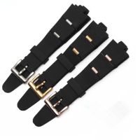 Suitable For Bulgari Rubber Watch Strap 22mm 24mm Bvlgari Convex Black Silicone Bracelet for Men and Women