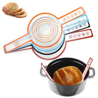 Baking Mat Dutch Oven Supply Non-stick Silicone Bread Baking Mat Reusable Heat Resistant Eco-friendly with Long Handles