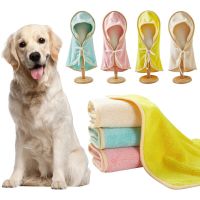 Quick-Drying Pet Dog Bathrobe And Cat Towels Soft Fiber Water-Absorbent Bath Towel Convenient Pet Cleaning Towel Pet Supplies