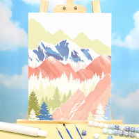 Landscape Mountain DIY Paint By Numbers Kit Oil Paints 40*50 Oil Painting Paintings Crafts For Adults Art