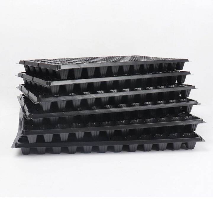 6pcs-72-hole-seedling-tray-garden-seed-growing-cultivation-pot-practical-vegetable-flower-plant-nursery-trays