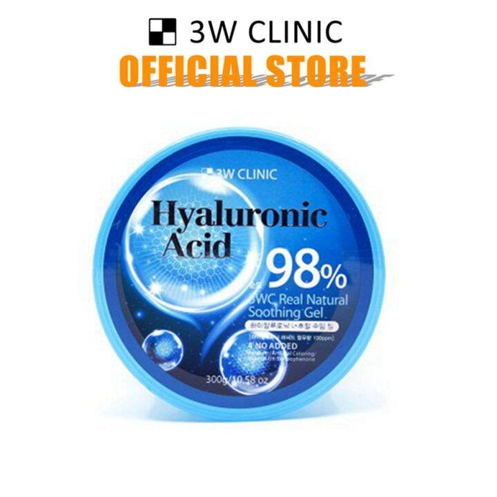 3W Clinic Hyaluronic Acid Soothing Gel (300g) Lazada