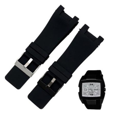 Silicon watchband for Diesel DZ1216 DZ1273 DZ4246 DZ4247DZ287 wristwatches straps 32*17mm rubber Professional interface bands