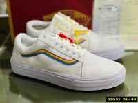 รองเท้าแวนส์ Old Skool Yacht Club Rainbow (White) SIZE.36-44 รองเท้าผ้าใบ รองเท้าผู้ชาย-หญิง รองเที่ยวลำลอง รองเท้าแฟชั่น [KI01]