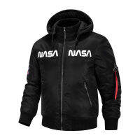 [COD]2022 ของใหม่ NASA ฤดูหนาวสบายๆกีฬาผู้ชายแจ็คเก็ตน้ำคลุมด้วยผ้าเสื้อยุโรปและสหรัฐอเมริกาชุดบินแจ็คเก็ตชาย