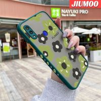 เคส JIUMOO สำหรับ Xiaomi Redmi Note 7 Note 7 Pro Note 7S Note7ลายดอกไม้จิตรกรรมภาพการ์ตูนขอบสี่เหลี่ยมด้านข้างบางดีไซน์ใหม่มีน้ำค้างแข็งโปร่งใสกันกระแทกเคสมือถือแข็งปลอกซิลิโคนคลุมทั้งหมดเคสป้องกันกล้องแบบอ่อน