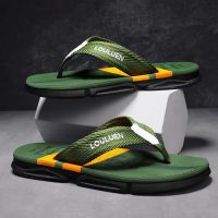 HOT11★ฤดูร้อนชาย Flip Flops รองเท้าแตะชายหาดกลางแจ้งคุณภาพสูงผู้ชายแฟชั่น Breathable Cal Men รองเท้าแตะบ้านฤดูร้อนกลางแจ้ง