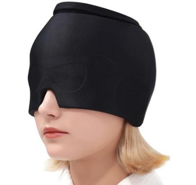 ♘✓ border cold compress headgear for headache relief comfortable ice bag eye mask pack cap soothing retractable gel