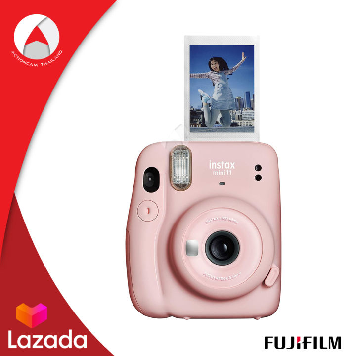 fujifilm-instax-camera-mini-11-กล้องอินสแตนท์-กล้องโพลารอยด์-instant-camera-สีชมพู-blush-pink-ประกันศูนย์-1-ปี-พิมพ์รูปจากกล้องได้-ด้วยแผ่นฟิล์ม-instax