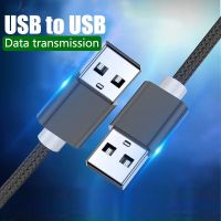 สายต่อขยายสำหรับสอง USB ต่อ USB กล่องทีวีหม้อน้ำพีซี SSD ฮาร์ดดิสก์แล็ปท็อปรถ USB สายเคเบิลชายเปลี่ยนเป็น USB เพศผู้สายต่อไฟ