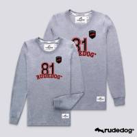 Rudedog เสื้อยืดแขนยาวชาย/หญิง สีเทา รุ่น Under81 (ราคาต่อตัว)