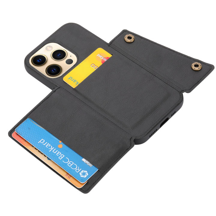 สำหรับ-iphone-14-pro-max-14-plus-ซองหนังหลาย-folio-flip-wallet-ฝาหลังเชลล์-สามารถทำงานร่วมกับ-magnetic-car-mount-id-บัตรเครดิตที่เก็บสล็อตผู้ถือ