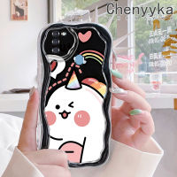 Chenyyka เคส A10 M11 A11กาแล็กซี่ปลอกสำหรับ Samsung ลายการ์ตูนน่ารักลายยูนิคอร์นขอบคลื่นเนื้อครีมเคสมือถือกันกระแทกแบบใสนิ่มเคสป้องกันซิลิกาเจลโปร่งใสลายกล้องถ่ายรูปเก๋ไก๋