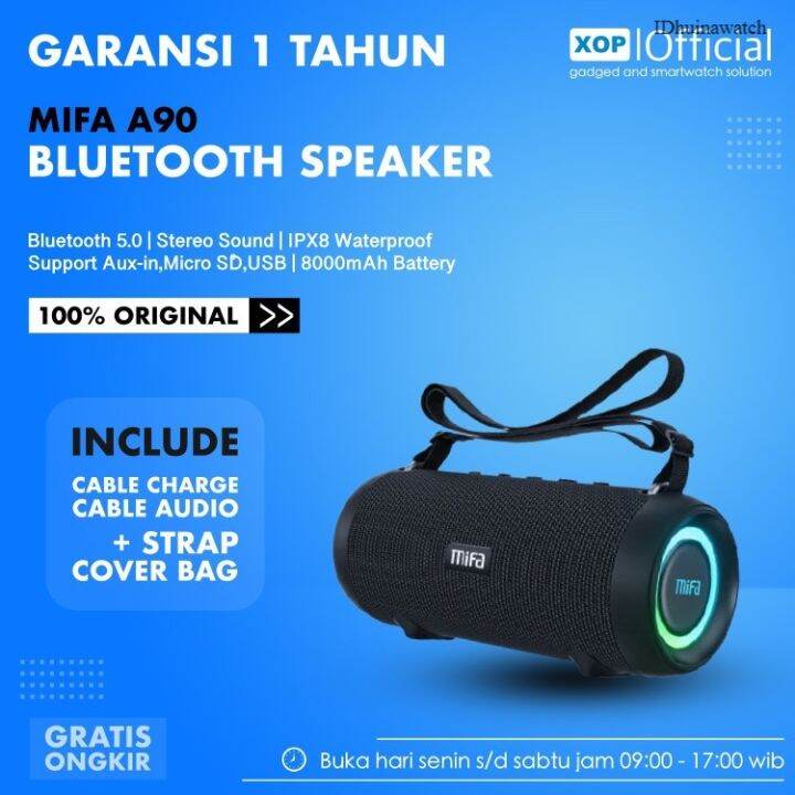 Mifa A90 Bluetooth Speaker 60W Stereo IPX8 Wireless Portable Original ...