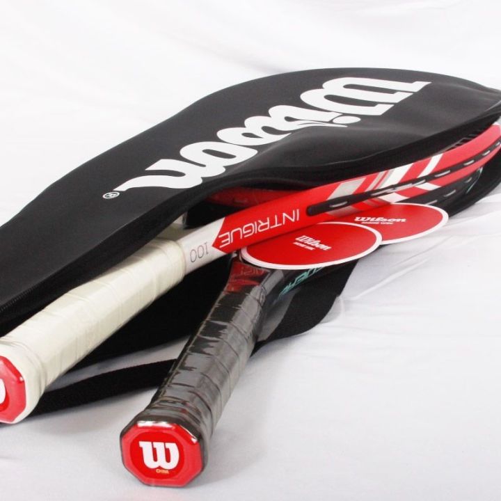 new-wilson-wilson-single-pack-can-hold-two-tennis-bags-original-tennis-racket-cover-protective-velvet-bag