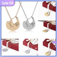 เครื่องประดับ CUTE-FA Unisex สร้อยโลหะผสม Sloth จี้สร้อยคอทองคำ/ชุบเงิน