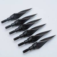 ลูกศรหัวกว้าง Broadheads เหล็กกล้าคาร์บอนสูง3ชิ้น125/150เม็ดสำหรับหัวลูกศรแบบหดตัวธนูผสม