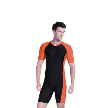 2mm Men Wetsuit Neoprene Diving Suit One Piece Short Sleeve