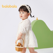 balabala Baby Girl Dress Sweet Cute Literary Artistic Dress Skin