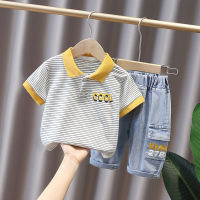 IENENS Summer 2PC Kids Baby Boys Clothes Clothing Sets Toddler Infant Boy Tee Shirt + Shorts Pants Outfits Suits Children Wears Cotton Tracksuit 1 2 3 4 Years