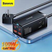 Gan3pro ปลั๊กพ่วง usb 100w 65w 2AC+2 U+2C ชาร์จเร็ว พร้อมสายเคเบิล อเนกประสงค์ สําหรับสํานักงาน bi