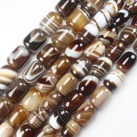 column 10x14mm15x20mm Botswana Agates Persia Sardonyx onyx Coffe stripe Natural stone drum DIY Loose Beads 15