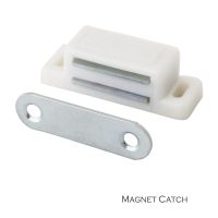 【LZ】♛ↂ✧  Cupboard Kitchen Furniture Magnetic Cabinet Door Latch Closures White Plastic Strong Powerful Magnet Catch