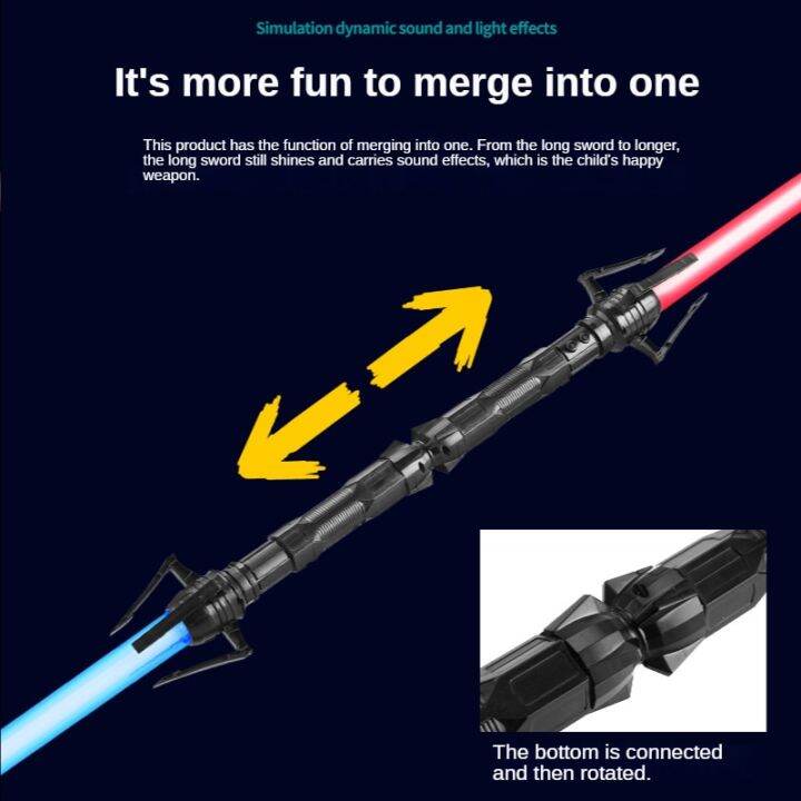 lightsaber-80ซม-เลเซอร์-rgb-ดาบของเล่นไลท์เซเบอร์7สีเปลี่ยนได้ของเล่นเด็ก-telescopic-force-foc-บลาสเตอร์ของเล่นดาบเจไดของขวัญสำหรับเด็กผู้ชาย