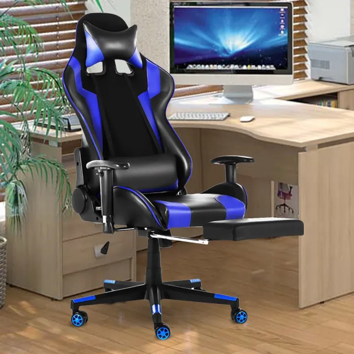 Gaming Office Chairs Computer Desk Chair 180Degree Reclining ...