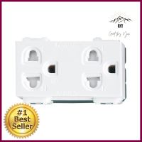 เต้ารับคู่ 3 ขา มีม่านนิรภัย PANASONIC WEG15829 สีขาวDOUBLE SOCKETS WITH SAFETY SHUTTER PANASONIC WEG15829 3 PIN WHITE **ด่วน สินค้าเหลือไม่เยอะ**