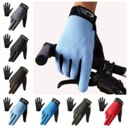 ALIENLA Full Finger Cycling Gloves Thin Touch Screen Breathable Silicone