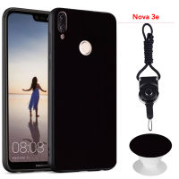 เคสซิลิโคนนิ่มสำหรับ Huawei Nova 3e (สีดำ)