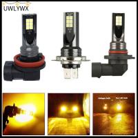 UWLYWX 2pcs 12SMD 3030 ลำแสงสูง/ต่ำ สว่างสุดๆ H8 H11 9005 9006 H4 H7 ไฟตัดหมอกรถยนต์ ไฟหน้าขับรถหลอดไฟ สัญญาณเลี้ยว DRL