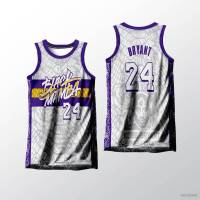 เสื้อกีฬาบาสเก็ตบอล HQ1 NBA Jersey No.24 Bryant พลัสไซซ์ สําหรับผู้ชาย และผู้หญิง QH1