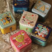 1PCS Exquisite 3D Cartoon Tin Box Biscuit /Tea leaf Sundries Container Case Metal Customizable Wholesale Child Gift Box Square Storage Boxes