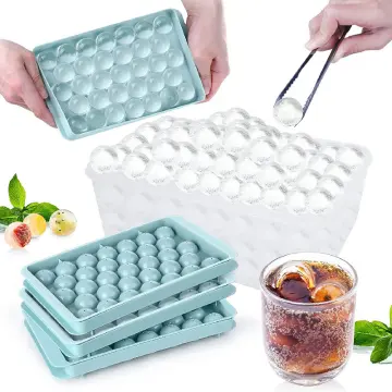 Silicone Ice Hockey Mould Large Round Ice Tray With Lid Creative DIY Whiskey  Ice Cube Mould Ice Tray