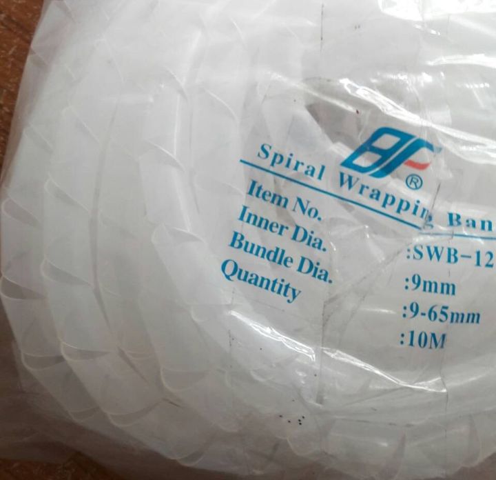 ไส้ไก่เทปพันสายไฟ-เทปพันสายไฟเก็บสายไฟ-ตัวพันสายไฟรัดสายไฟ-9มิล-ความยาว-10เมตร