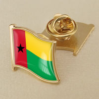 Guinea-Bissau Guinea Bissau National Flag Crystal Resin Drop Badge Brooch Flag Badges of All Countries in the World All-metal Brooch Copper Brooch Collection